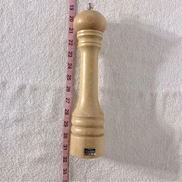 Vintage Trudeau 12” Blonde Wood Pepper  Grinder Pepper Mill - Picture 13 of 13